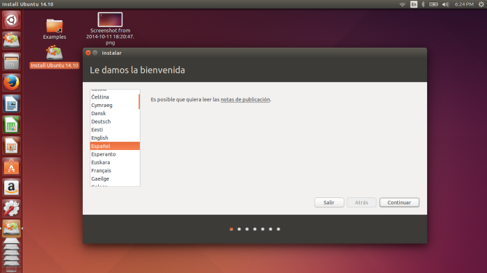 notas inicio ubuntu